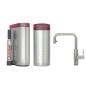 Preview: Quooker Flex Square | Reservoirs COMBI+ | CUBE | verchromt glänzend | sofort-Kochend-Wasserhahn